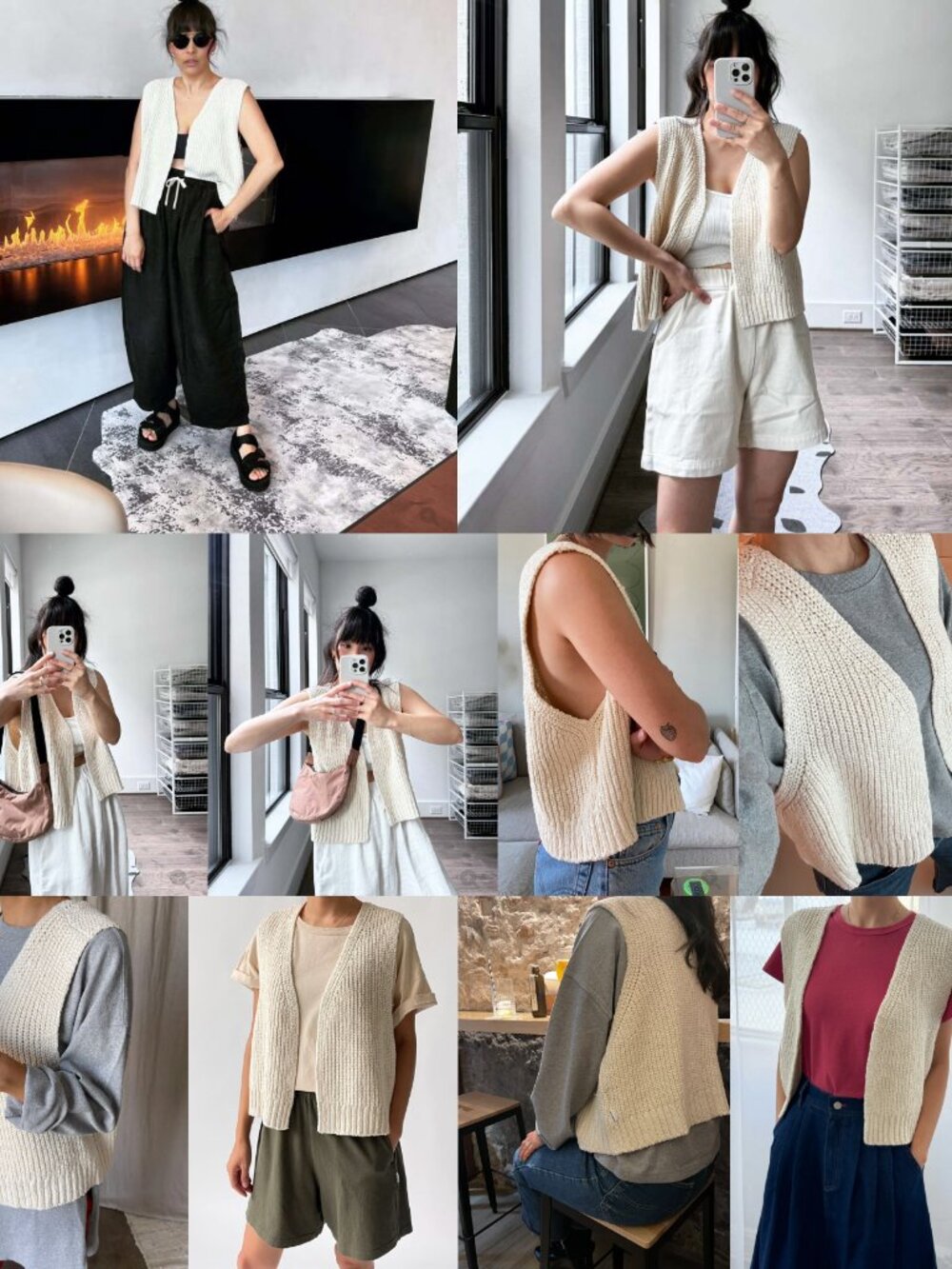 NEW Le Bon Shoppe The Granny Cotton Sweater Vest